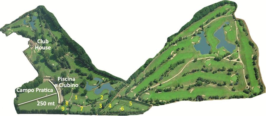 Rovedine Golf Milano mappa Executive